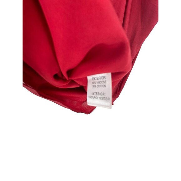 Judith March Houndstooth Crimson Tiered Lined Top University of Alabama Large - Picture 10 of 12